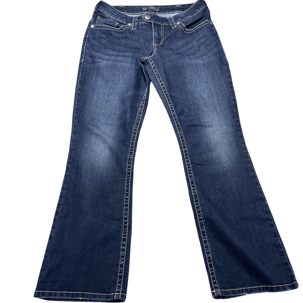 Silver Jeans Co Tuesday Jeans Womens 14x31 Blue Med Wash Low Rise Bootcut Denim